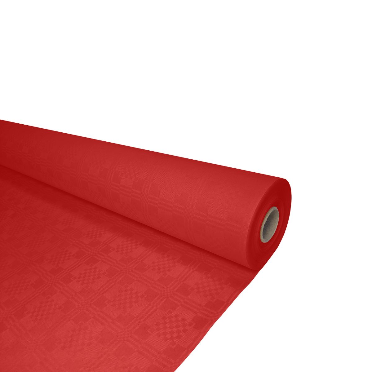 Papiertischdecke Rolle 50x1m Rot | Damastprägung