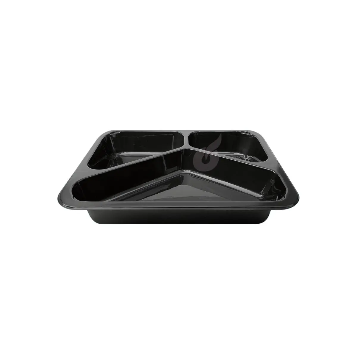 Menüschale 227x178x45mm 3-geteilt | Siegelfähig