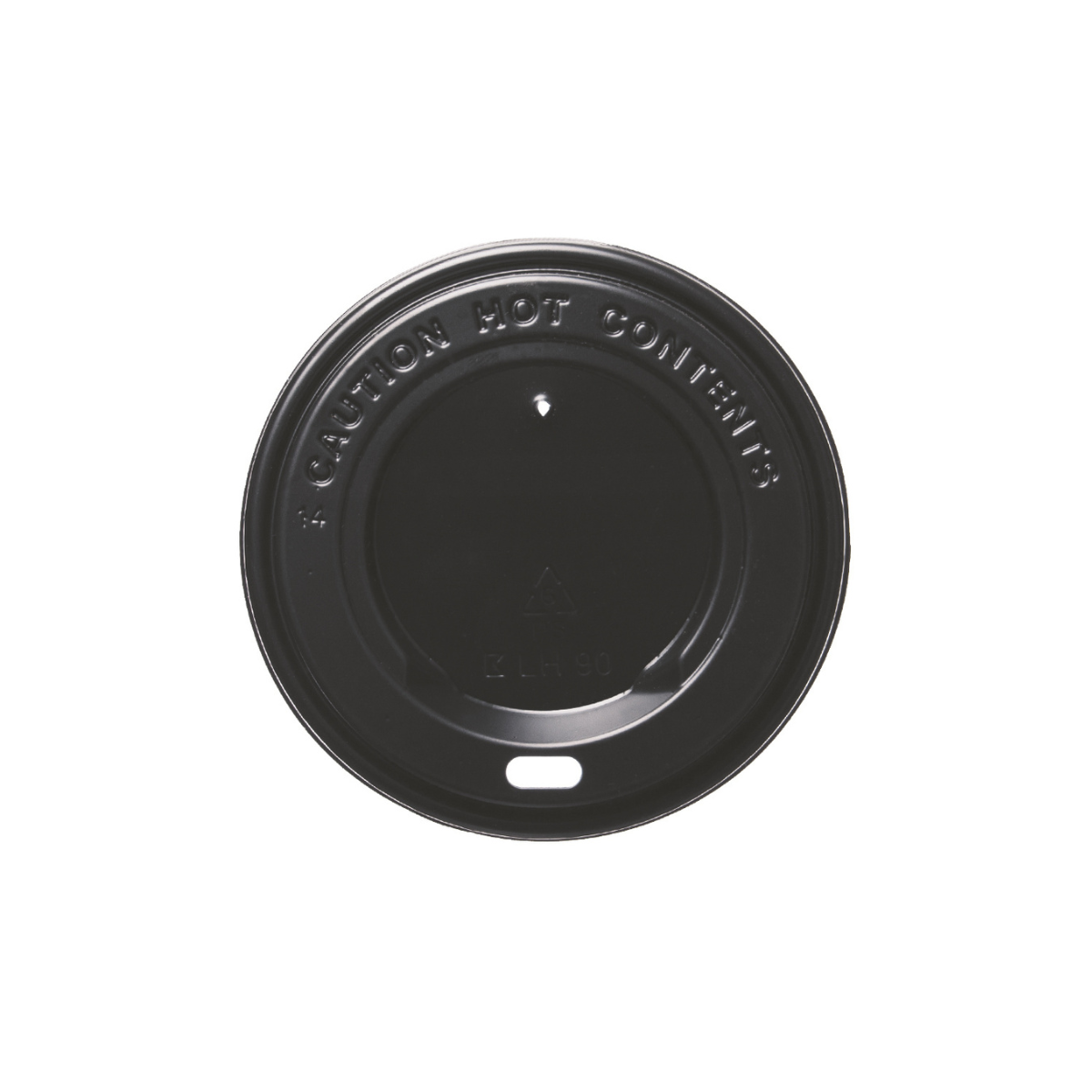 Becherdeckel To-Go Ø 90mm PS | Schwarz