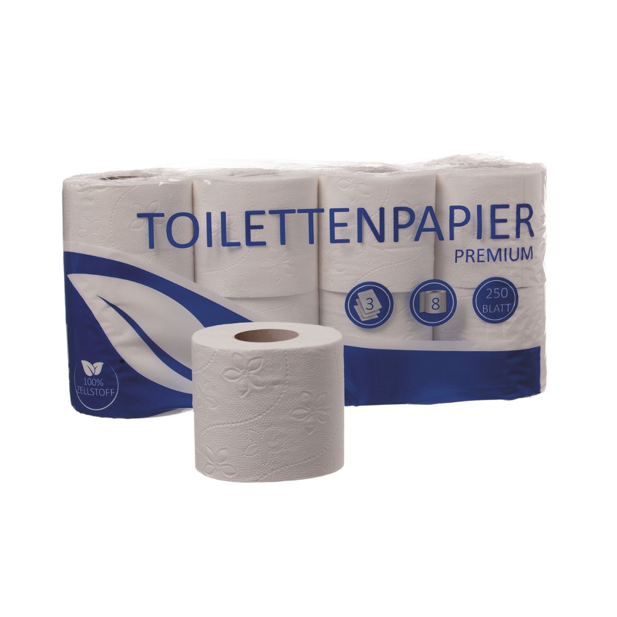 Toilettenpapier 3-lagig Premium | 8er Packung