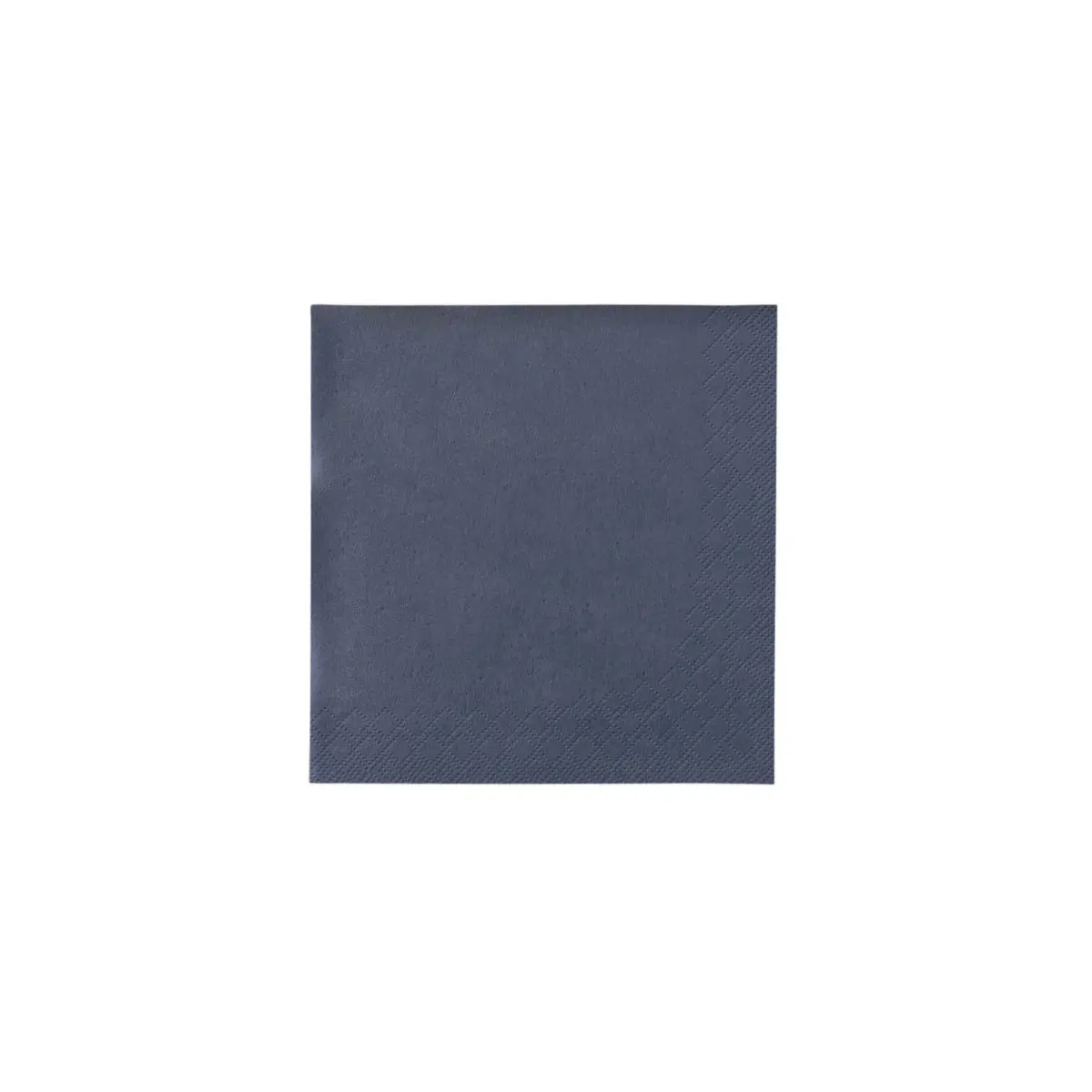 Cocktailserviette Blau 24cm 3-Lagig 1/4 Falz