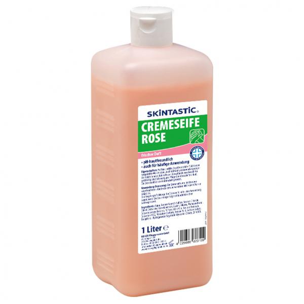 Skintastic Cremeseife 1L Rosé für Druckspender