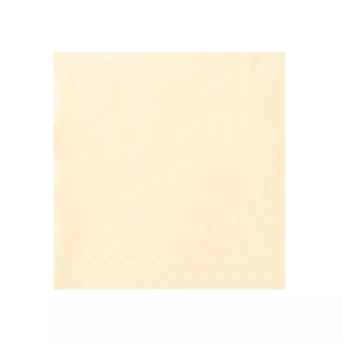 Serviette Creme 33er 2-Lagig 1/4 Falz