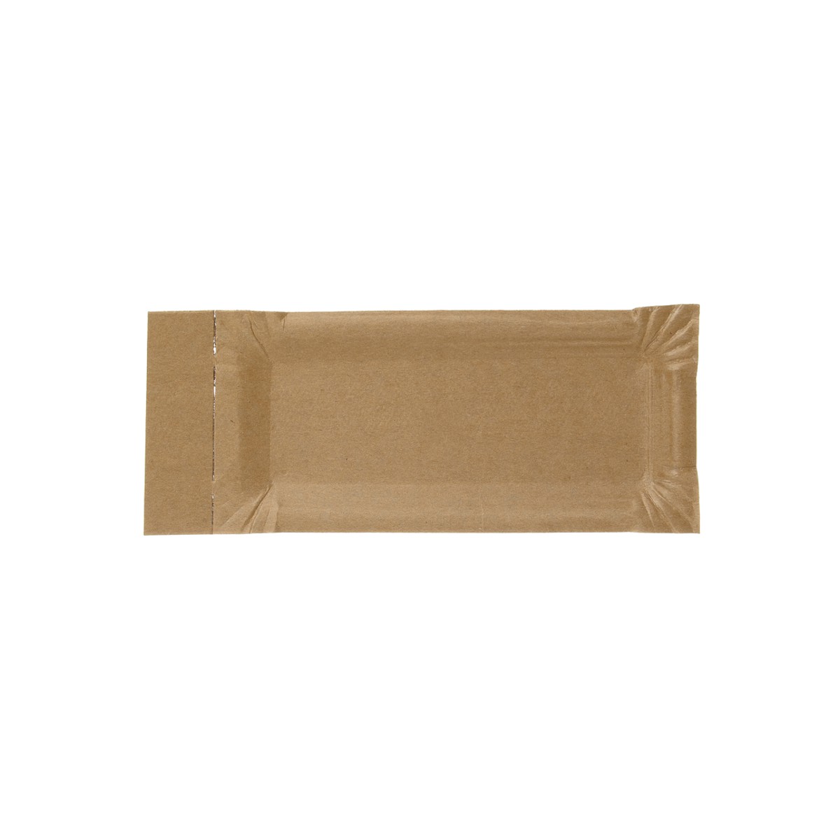 Pappteller mit Abriss 8x18+3 cm Braun Bio