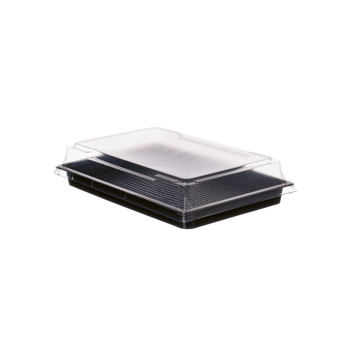 Sushi Schale 215x130x40mm & Deckel | 413 Schwarz